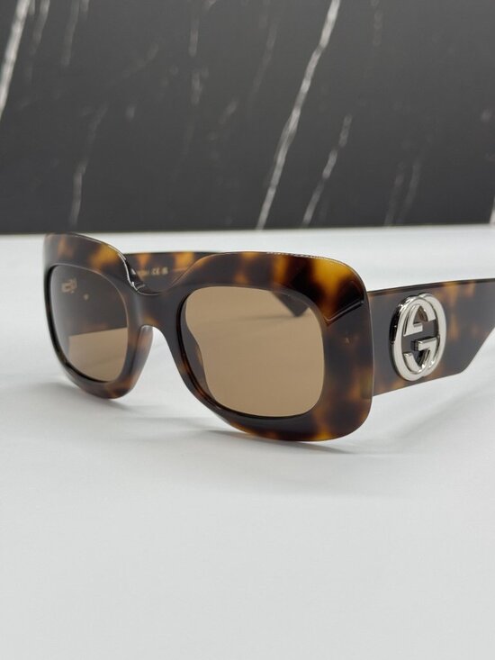 NEW GUCCI GG1695S 002 SUNGLASSES HAVANA WOMEN EYEWEAR main image 10